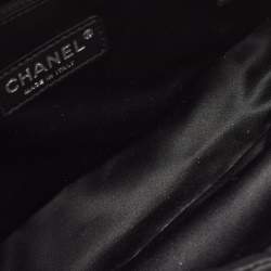 Pre Owned Chanel Black/Silver Sequins Flap Bag