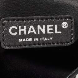 Pre Owned Chanel Black/Silver Sequins Flap Bag
