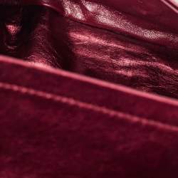 Chanel Metallic Burgundy Quilted Aged Leather Classic 226 Reissue 2.55 Flap Bag