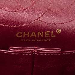 Chanel Metallic Burgundy Quilted Aged Leather Classic 226 Reissue 2.55 Flap Bag