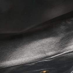 Pre Owned Chanel Black Quilted Caviar Leather Maxi Classic Single Flap Bag