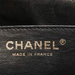 Pre Owned Chanel Black Quilted Caviar Leather Maxi Classic Single Flap Bag