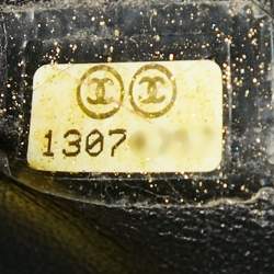 Pre Owned Chanel Black Quilted Caviar Leather Maxi Classic Single Flap Bag