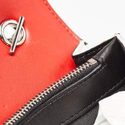 Pre Owned Chanel Tricolor Quilted Leather Mini Graphic Flap Bag