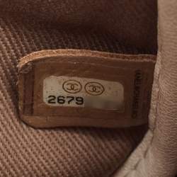 Pre Owned Chanel Cream Quilted Leather Casual Trip Messenger Bag