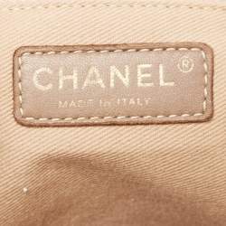 Pre Owned Chanel Beige Caviar Leather Reissue Large Shopper Tote