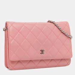 Chanel CC Quilted Lambskin Wallet On Chain