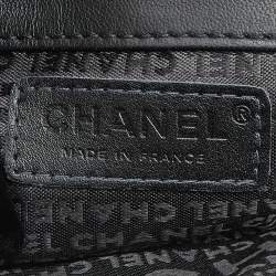 Pre Owned Chanel Black Nylon and Leather Giant Reissue Flap Shoulder Bag