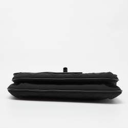 Pre Owned Chanel Black Nylon and Leather Giant Reissue Flap Shoulder Bag