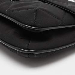 Pre Owned Chanel Black Nylon and Leather Giant Reissue Flap Shoulder Bag