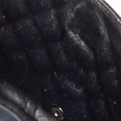 Pre Owned Chanel Black Quilted Patent Leather Maxi Classic Single Flap Bag