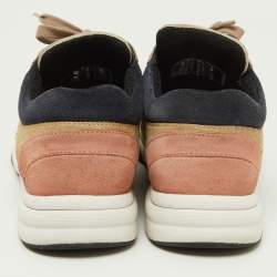 Pre Owned Chanel Multicolor Suede CC Low Top Sneakers Size 36