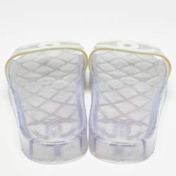 Chanel Transparent Rubber CC Slides Size 40