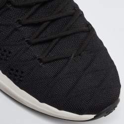 Chanel Black Stretch Fabric Low Top Sneaker Size 42