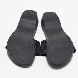 Chanel Black Suede Wooden Clogs Size 41