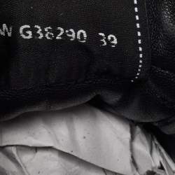 Pre Owned Chanel Black Mesh Suede and Mesh CC  Low Top Sneakers Size 39
