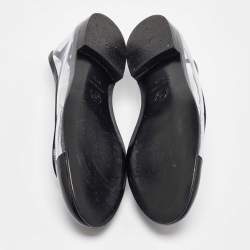 Pre Owned Chanel Transparent Patent Leather and PVC Ballet Flats Size 37.5
