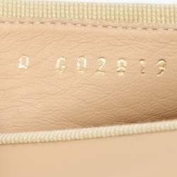 Chanel Beige/Black Leather CC Cap Toe Ballet Flats Size 41.5