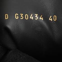 Pre Owned Chanel Black Quilted Leather Knee Length Boots Size 40
