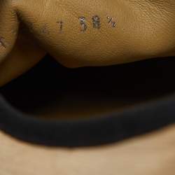 Chanel Tan/Black Velvet CC Low Top Sneakers Size 38.5