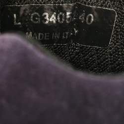 Chanel Tricolor Tweed and Suede CC Low Top Sneakers Size 40
