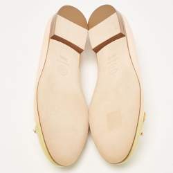 Chanel Two Tone Patent Leather CC Ballet Flats Size 35.5