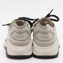 Chanel Light Grey Mesh CC Low Top Sneakers Size 36.5