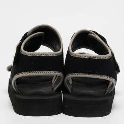 Chanel Black Jersey Coco Flat Sandals Size 39