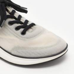 Chanel Light Grey Mesh CC Low Top Sneakers Size 36