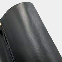 Chanel Black Calf Leather Knee-High Boots Size 37  Bag