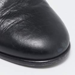Chanel Black Leather Lucky Charms Oxfords Size 39.5