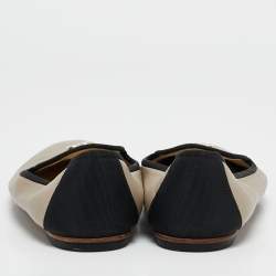 Chanel Green/Black Leather CC Smoking Slippers Size 37.5