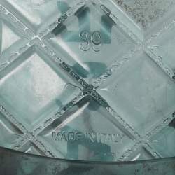 Chanel Transparent Jelly Ankle Strap Flat Sandals Size 39