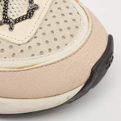 Chanel Multicolor Suede and Mesh CC Low Top Sneakers Size 37