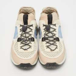 Chanel Multicolor Suede and Mesh CC Low Top Sneakers Size 37