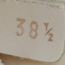 Pre Owned Chanel Off White Stretch Fabric Slip On Sneakers Size 38