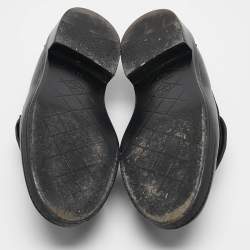 Chanel Black Quilted Leather CC Turnlock Loafers Size 36