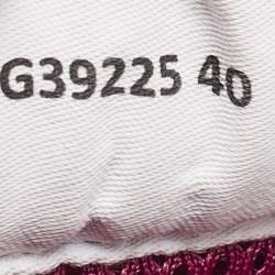 Chanel Fuchsia Suede Skateboard Sneakers Size 40
