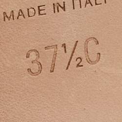 مملوكة مسبقًا حذاء كعب عالي شانيل سي سي قماش وتويد ذهبي/أسود فتحة كعب مقاس 37.5