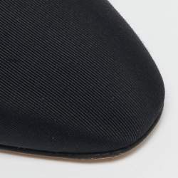 مملوكة مسبقًا حذاء كعب عالي شانيل سي سي قماش وتويد ذهبي/أسود فتحة كعب مقاس 37.5