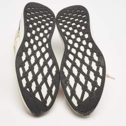 مملوكة مسبقًا Chanel Multicolor Suede and Nylon CC Logo Lace Up Sneakers Size 38