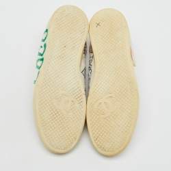 Chanel x Pharrell Multicolor Graffiti Canvas Low Top Sneakers Size 38