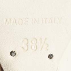 Pre Owned Chanel Multicolor Canvas Canvas Bow CC Slide Sandals Size 38.5