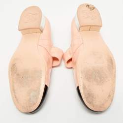 Chanel Pink/Black Leather CC Cap Toe Mary Jane Pumps Size 39.5