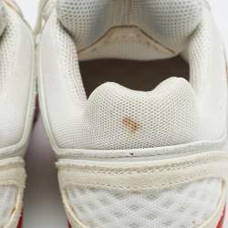 Pre Owned Chanel Multicolor Fabric and Suede CC Low Top Sneakers Size 38