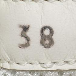 Pre Owned Chanel Multicolor Fabric and Suede CC Low Top Sneakers Size 38