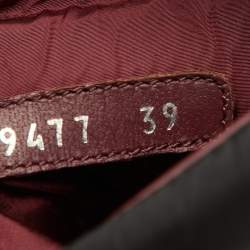 Pre Owned Chanel Black Nylon and Leather CC Logo Moto Calf Length Boots Size 39