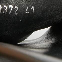 Pre Owned Chanel Metallic Leather CC Pool Slide Sandals Size 41