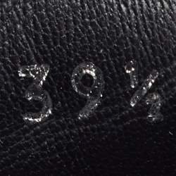 Pre Owned Chanel Black/White Nylon and Leather CC Low Top Sneakers Size 39.5