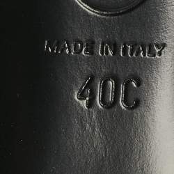 Pre Owned Chanel White Quilted Laser Cut Leather Round Toe Pumps Size 40